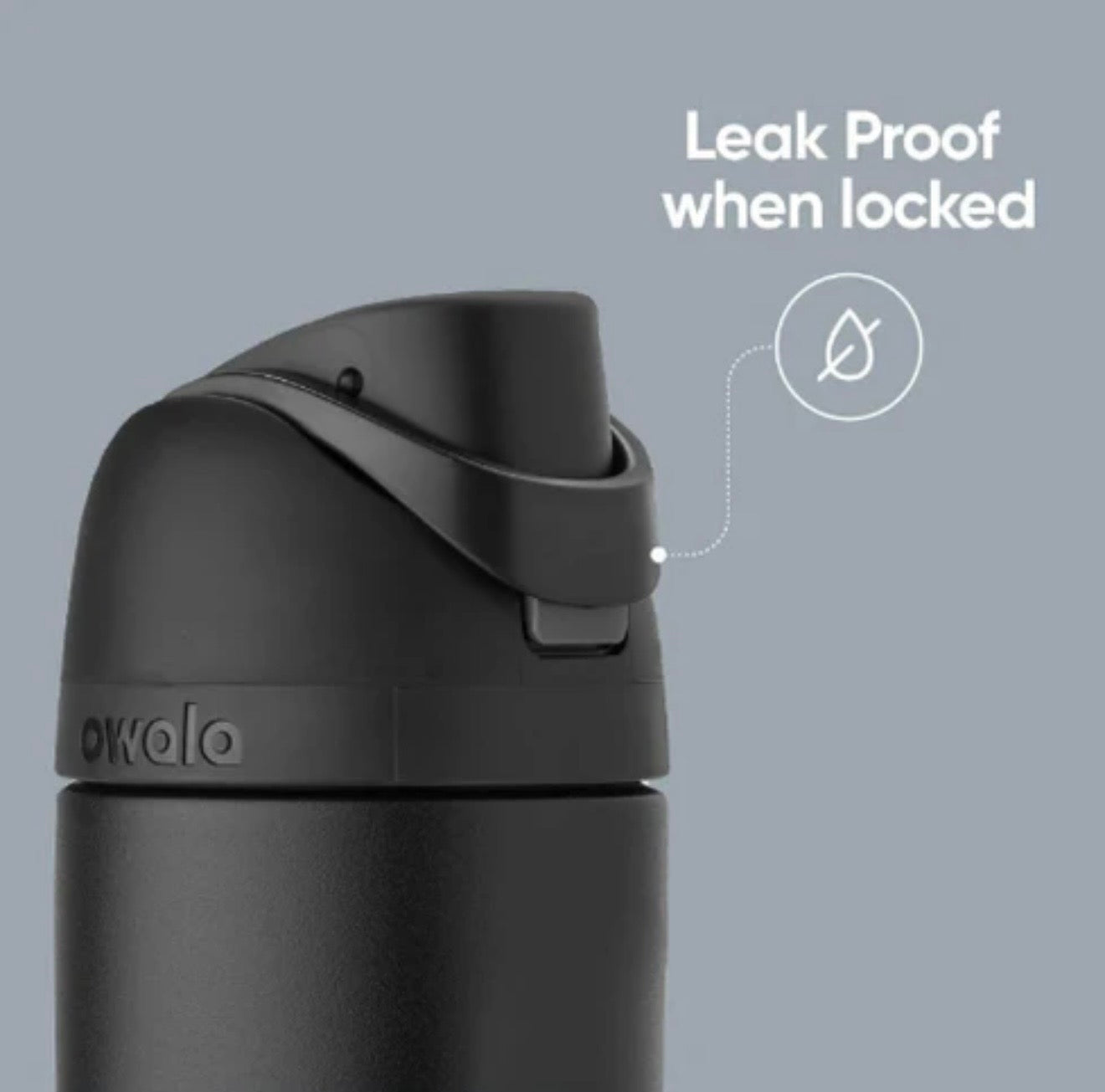 32 oz. 945ml Owala FreeSlip Stainless Steel Vacuum Insulated Sports Water Bottle, Black