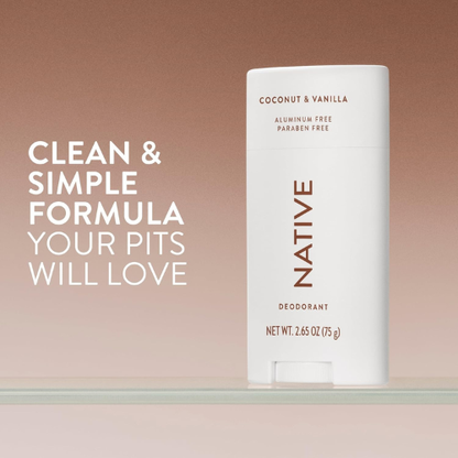 Native  Coconut & Vanilla - Deodorant -  Deodorant for Women and Men. 75g.