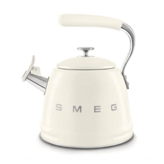 smeg Retro Style Stovetop Kettle - cream white