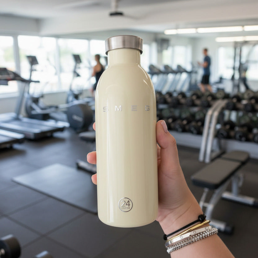 smeg 24Bottles Clima Bottle 500 ml | White, Black, Cream, Red, Baby Blue, Pink