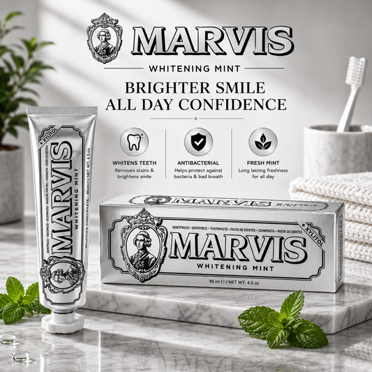 ⭐️⭐️⭐️⭐️⭐️stars (50,410) Marvis Whitening Mint Toothpaste With Xylitol 85ml/4.4oz