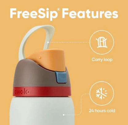 32 oz. 945ml Owala FreeSlip Stainless Steel Vacuum Insulated Sports Water Bottle Green.