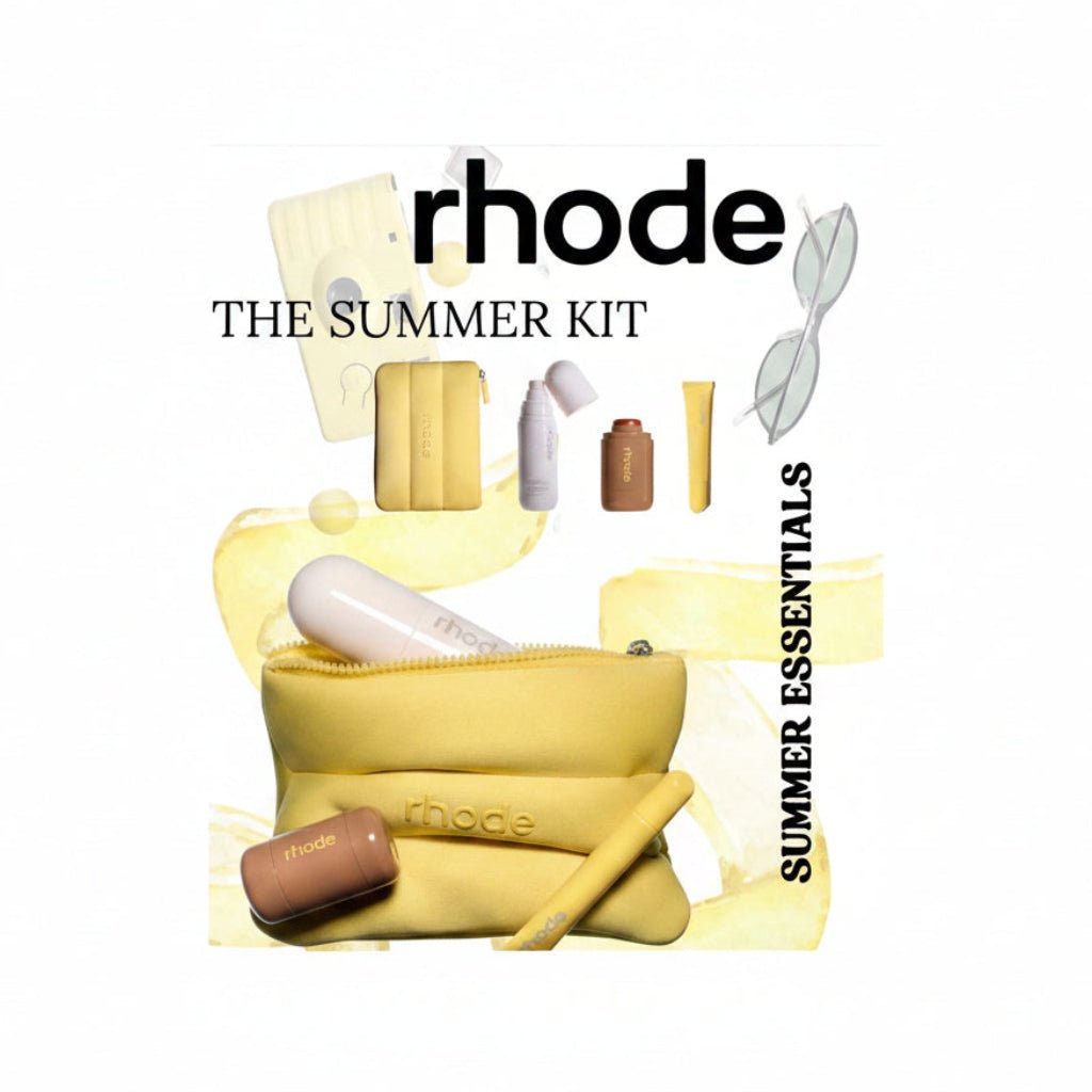 Rhode Skin the Summer Kit with Glazing Mist, Pocket Blush Tan Line, Peptide Lip Tint Lomontini, 3 - Piece Set Limited Edition Kit - BusDeals
